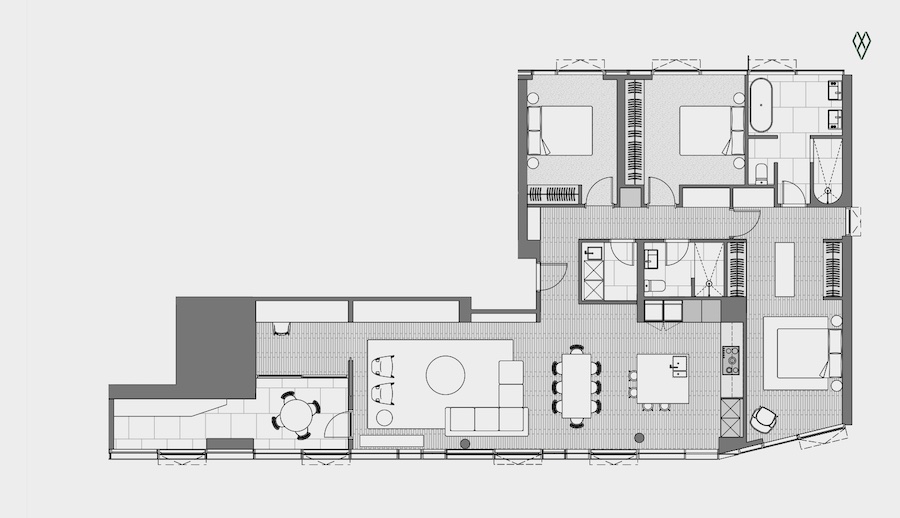 can ho verde 3 phong ngu